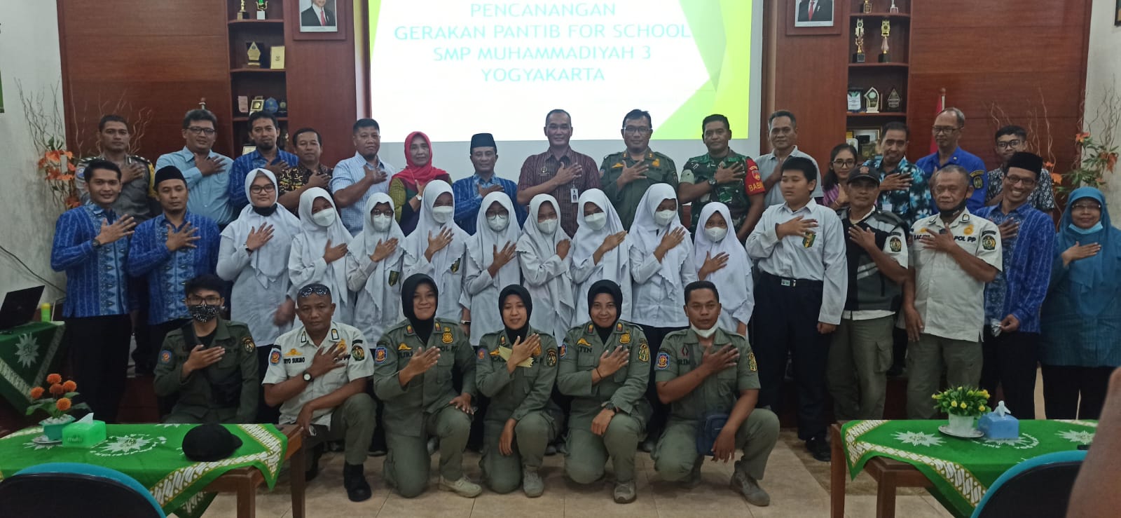 Pencanangan Gerakan Panca Tertib (Pantib For School) SMP Muhammadiyah 3 Yogyakarta 