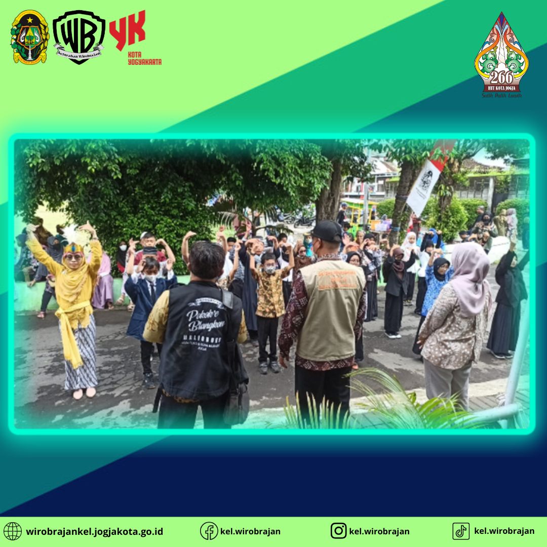 Karnaval Pelajar SD Tamansari 1 Wirobrajan dalam rangka HUT Kota Yogyakarta Ke 266