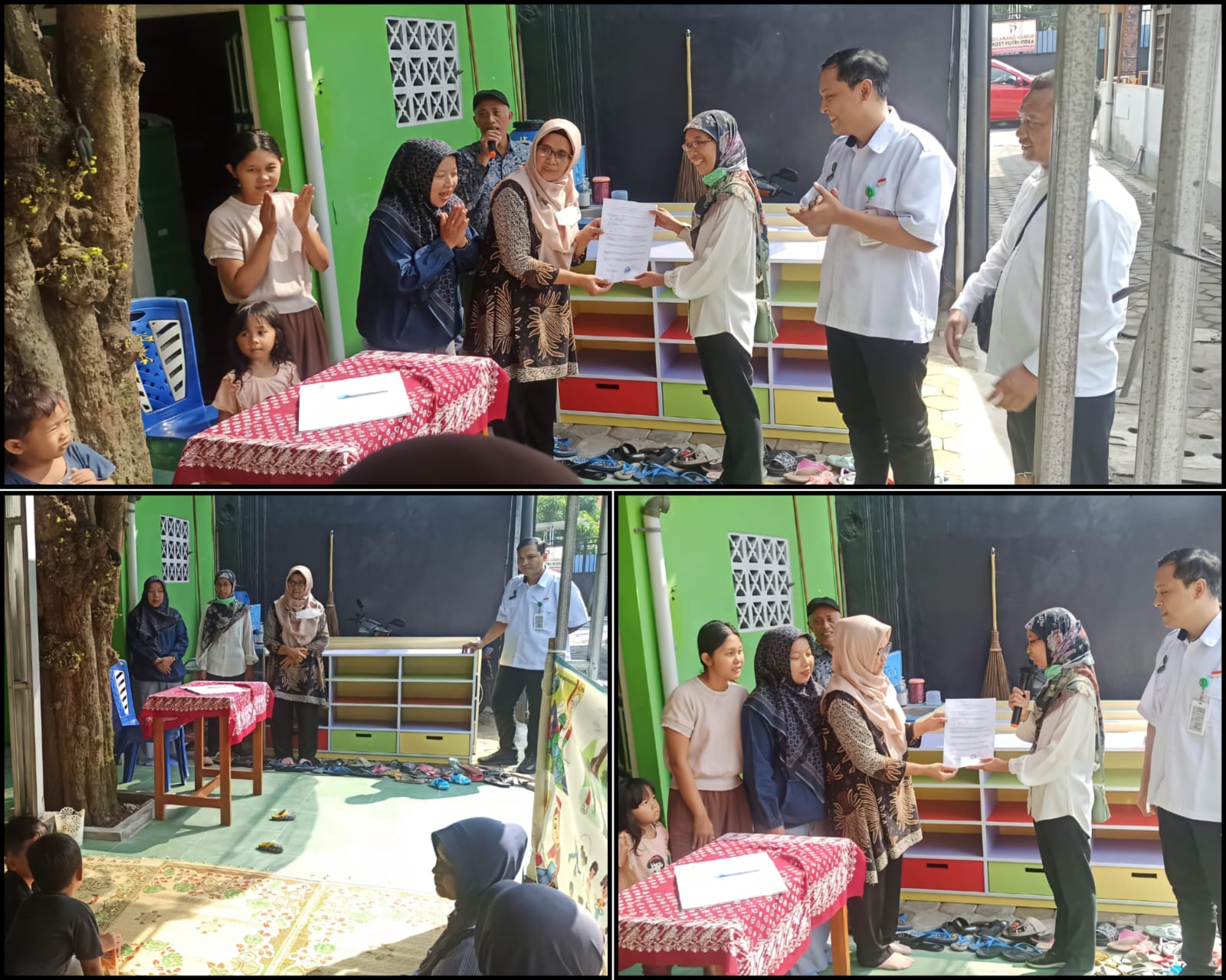 Serah Terima Bantuan Rak Buku Kepada POS PAUD Wira Melati 11 dari Kelurahan Wirobrajan