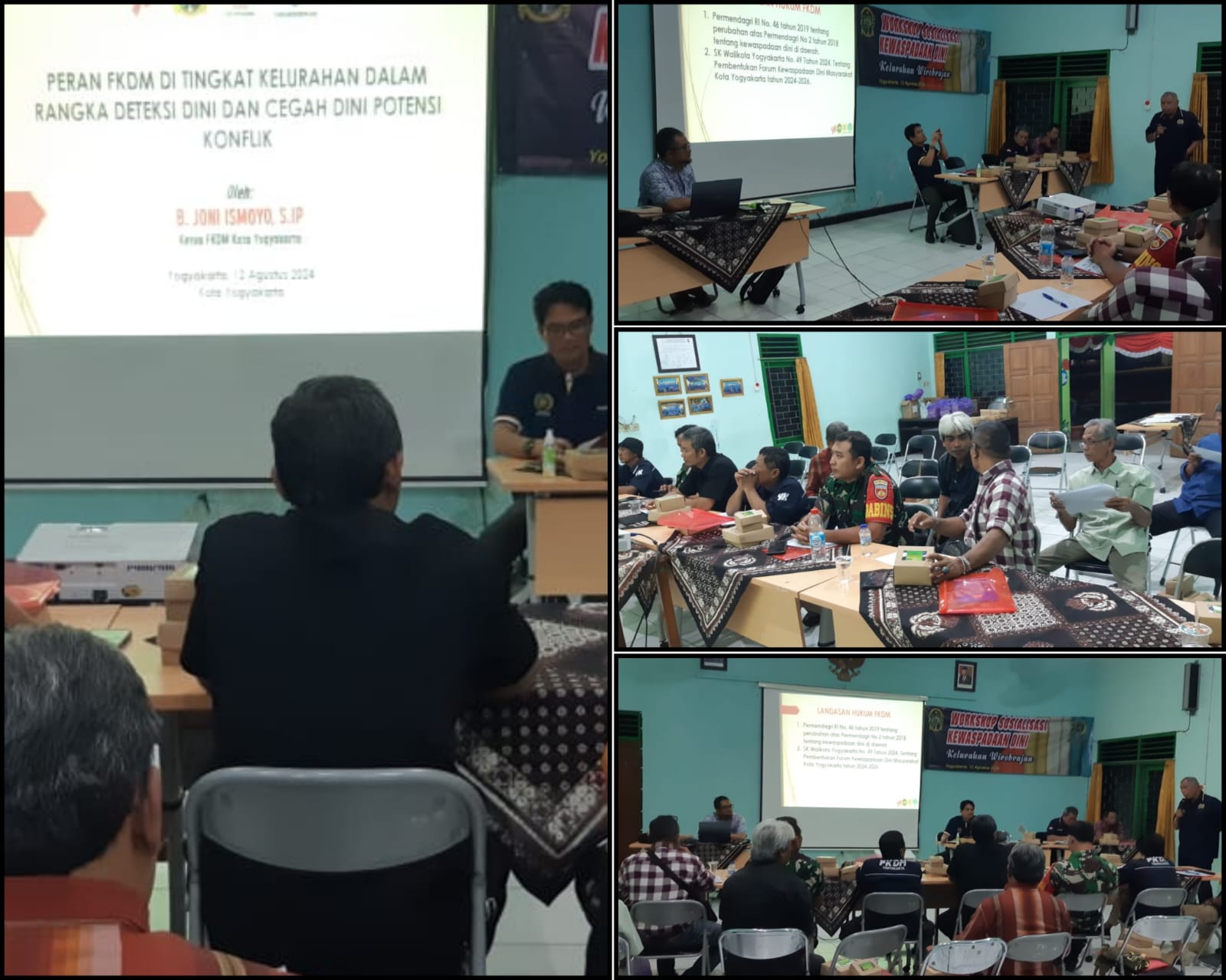 Workshop Sosialisasi Kewaspadaan Dini FKDM Kelurahan Wirobrajan